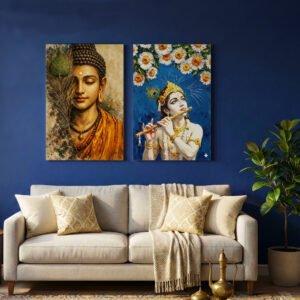 Divine Buddha Krishna Wall Art